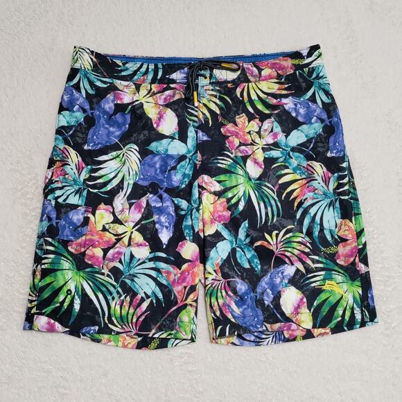 Tommy Bahama Baja Hasta La Fuego 9-Inch Boardshorts Mens Large Lined Swim Trunks - Picture 2 of 16